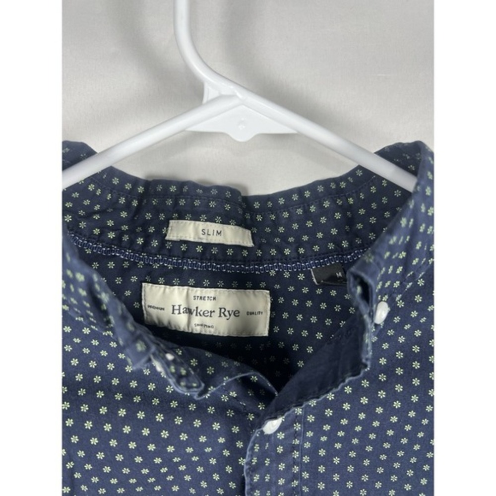 Hawker Rye Button Down Shirt Men's Medium Slim  Long Sleeve‎ - Picture 4 of 8
